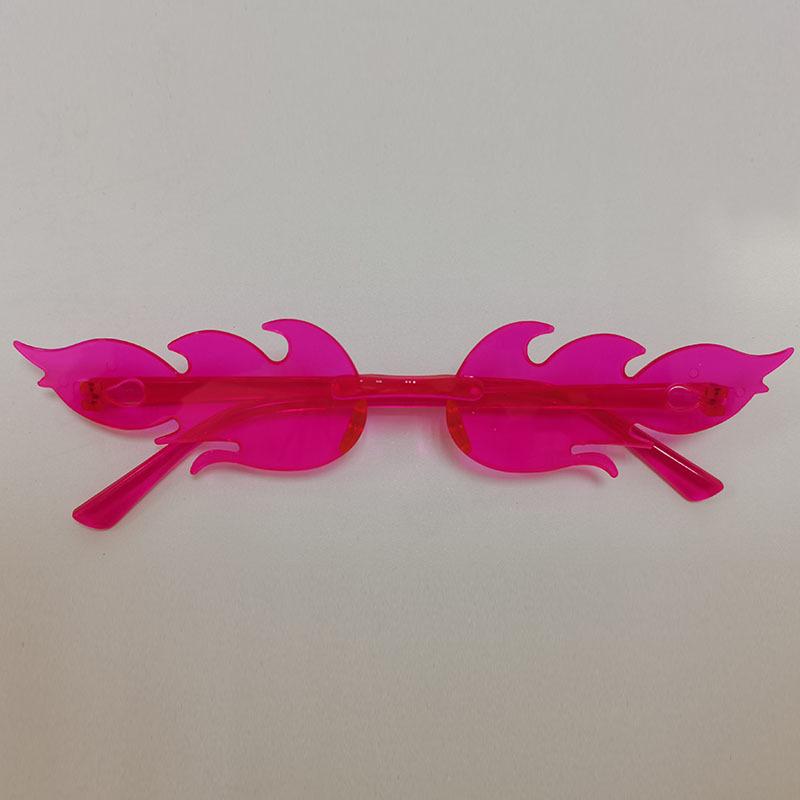 Солнцезащитные очки Flame, персонализированные цветные солнцезащитные очки без оправы для выпускного вечера, интегрированные очки цвета конфет