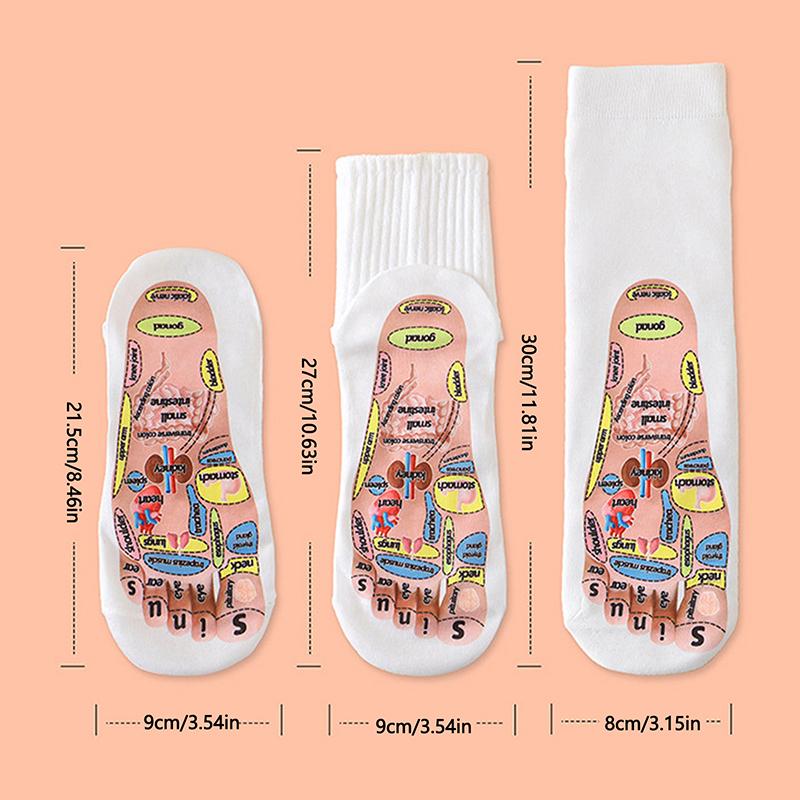 1 комплект носков для массажа ног, акупунктурных точек, массажер для расслабления мышц, снятие усталости ног, носки для точек ног