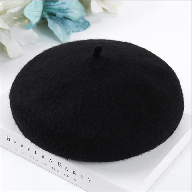 Women Winter Fashion Hats Warm Wool Sweet Beret French Artist Beanie Cap