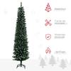Slim Snow-Covered Artificial Christmas Tree, 190cm Tall, 570 Branches, Green