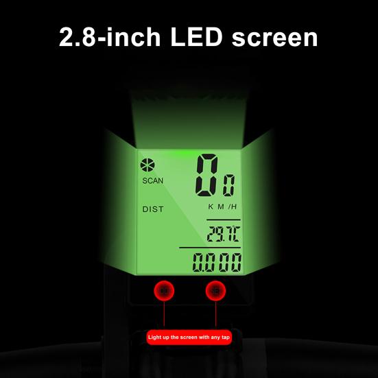 Велосипедный компьютер-спидометр Секундомер с ЖК-экраном Водонепроницаемый дизайн Легкий портативный велосипедный компьютер Велосипедный спидометр