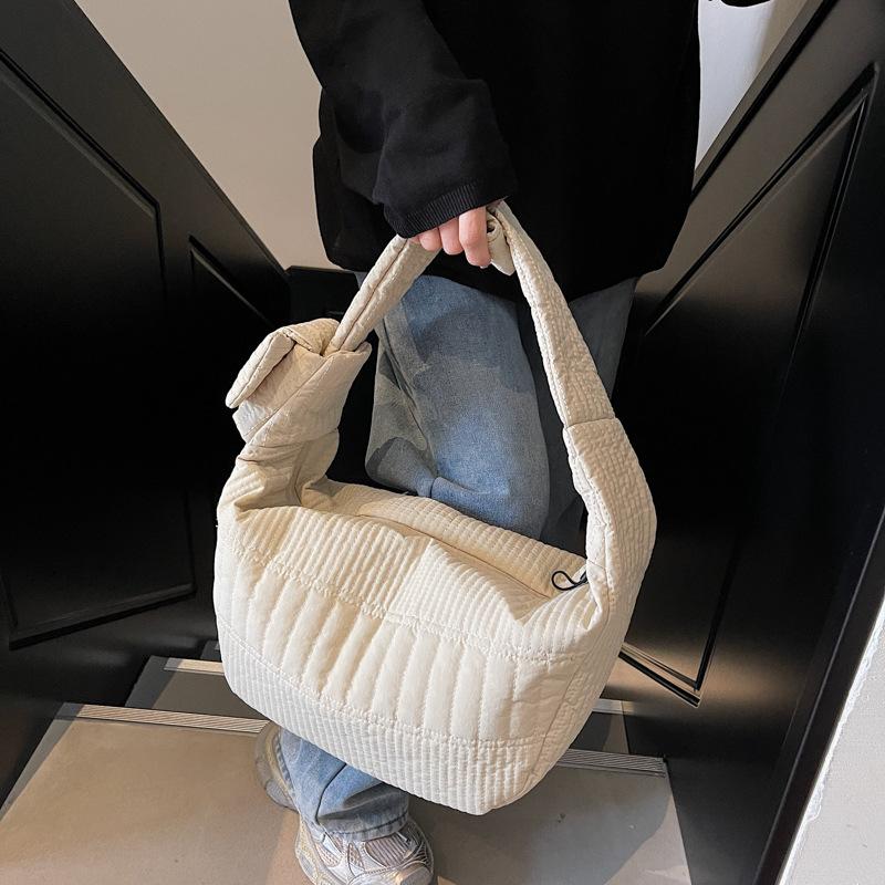 Вместительная нейлоновая холщовая сумка женская 2025 лето новая повседневная универсальная на плечо, сумка-мессенджер премиум-класса в форме пельменя