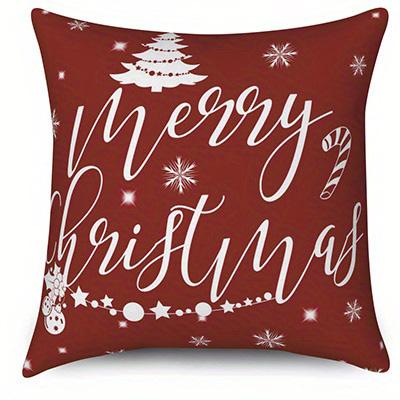 Домашний Декор Let It Snow & Merry Christmas Наволочки Узорчатая Наволочка Для Подушки Подходит Для Дивана Спальни Автомобиля