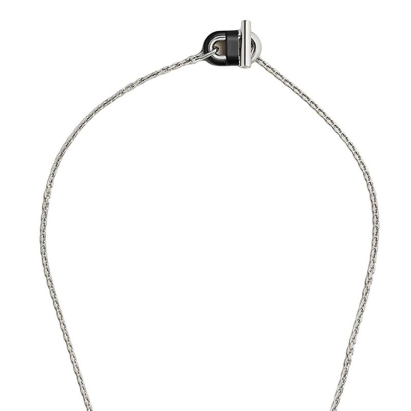 Hermes Iconic Chain Design Necklace Men necklace Black H100114FJ03