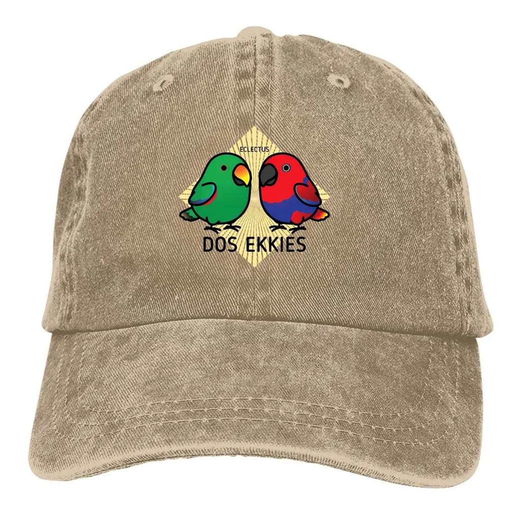 Разноцветная кепка с изображением попугаев и птиц для домашних животных, женская кепка с козырьком Dos Ekkies, персонализированные защитные козырьки