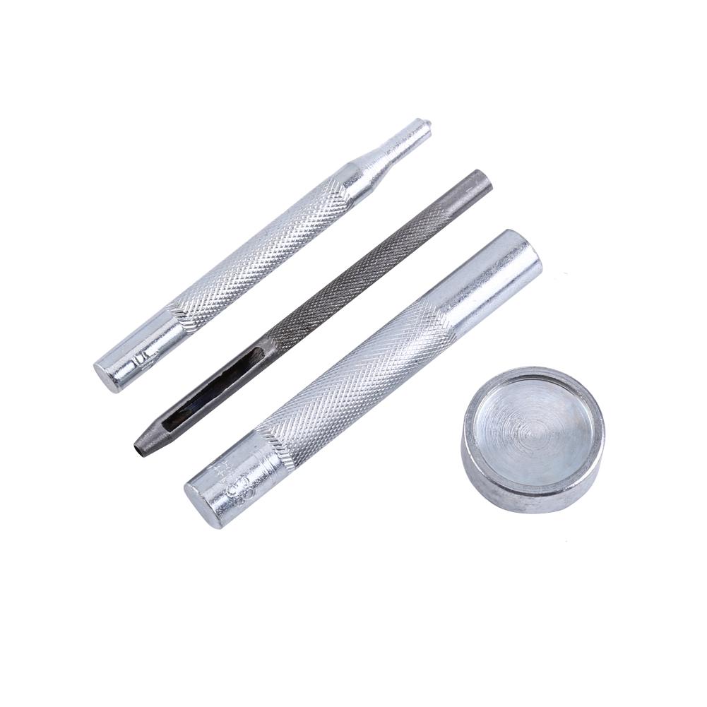 30 Sets 15mm Antique Brass Snap Fasteners Popper Press Stud Button Fixing Tool Kit