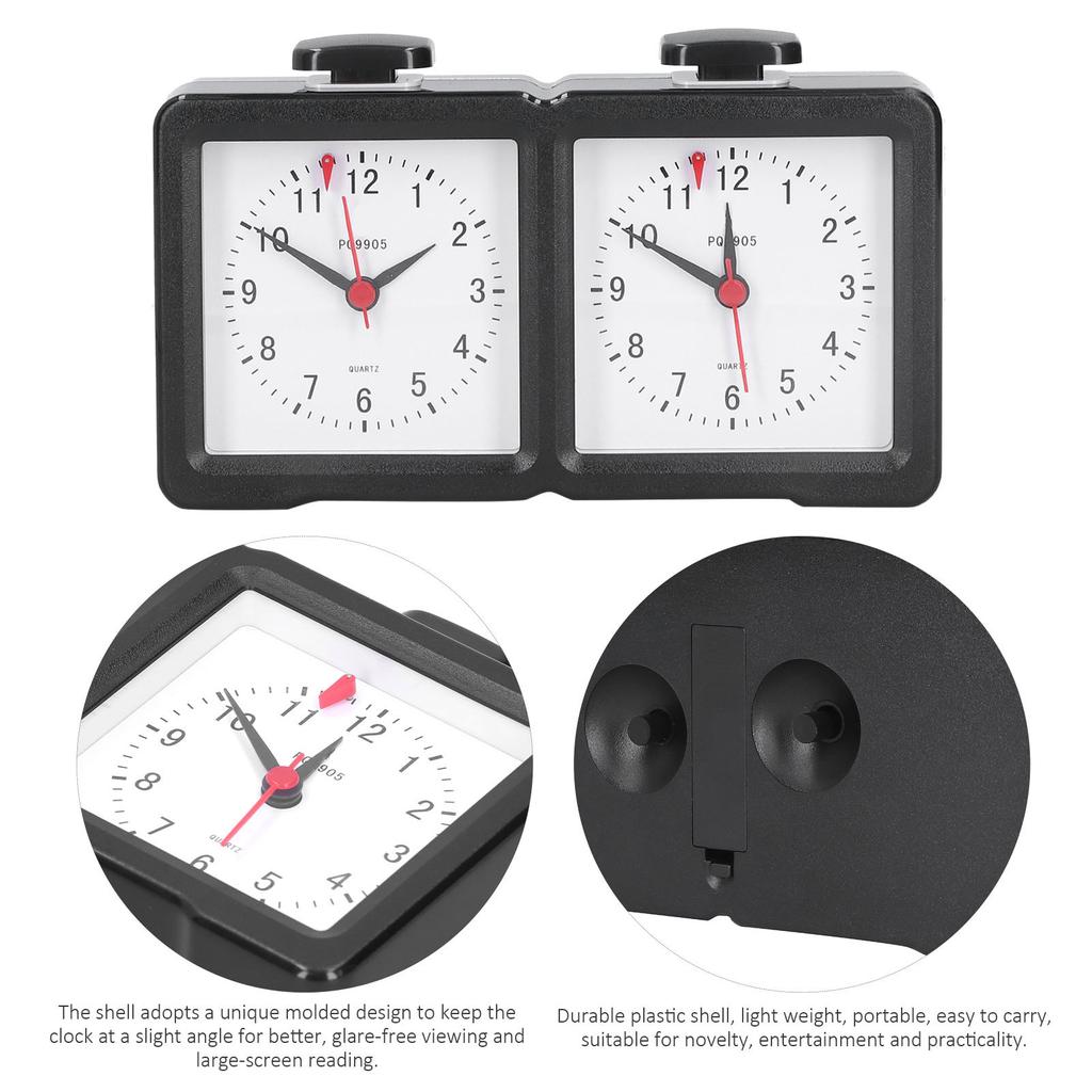 Аналоговые часы Таймер обратного отсчета Таймер прямого отсчета Бесшумные Многофункциональные Шахматы для инструментов для соревнований по настольным играм
