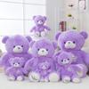 Purple Lavender Bear Plush Toy Hug Bear Teddy Bear Rag Doll Girl Birthday Qixi Festival Christmas Gift