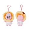 Cute Pink Underpants Bunny Plush Toy Adorable Cartoon Animal Keychain Gift