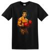 Rocky Movie Boxer T Shirt Red Gloves American Flag Shorts Tee