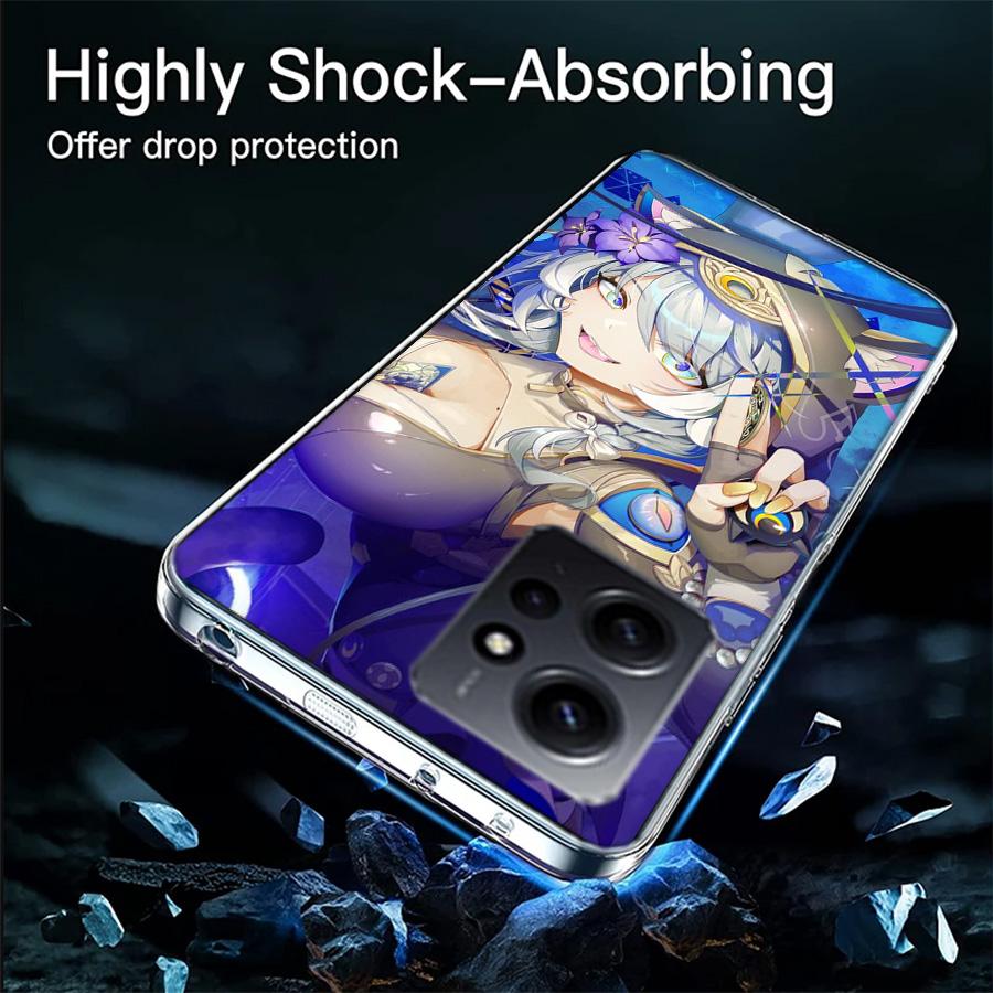 Чехол для телефона Honkai Star Rail Cipher для Redmi 12 13C 12C 15C 9 10 10C Note 13 Pro Plus 14 15 Pro 9T 9C 9A TPU Мягкий чехол Прозрачный Ce