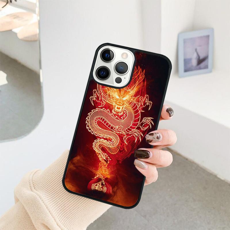 Легендарный Китайский Дракон Чехол для Телефона Для iPhone 17 Air 16 15 14 11 12 13 Pro MAX Plus coque Обложка Корпус