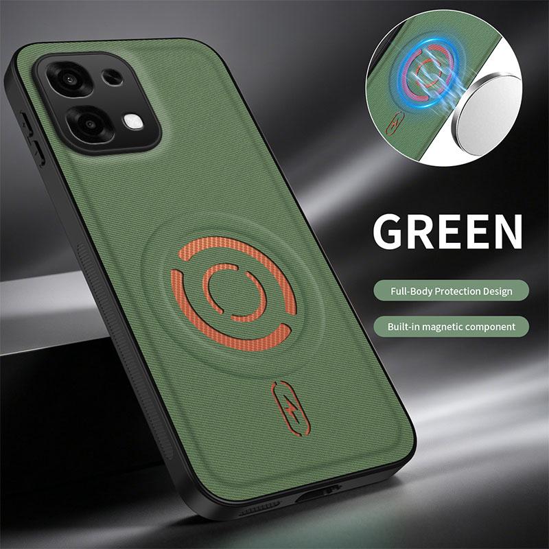 Чехол для Oppo A6 Pro Роскошный Магнитный Матовый Приятный к Коже PU Кожаный Чехол для OPPO A6 Pro Ударопрочный Для Magsafe Funda
