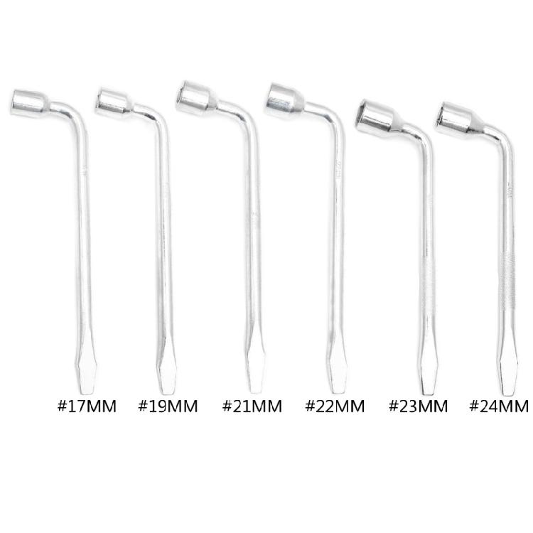 17/19/21/22/23/24mm Car Spare Tire Lug Wrench Slotted End Socket Repair Tool