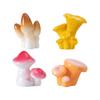 Cute Cartoon Style Resin Mushrooms For Diy Succulent Garden Miniature Decoration