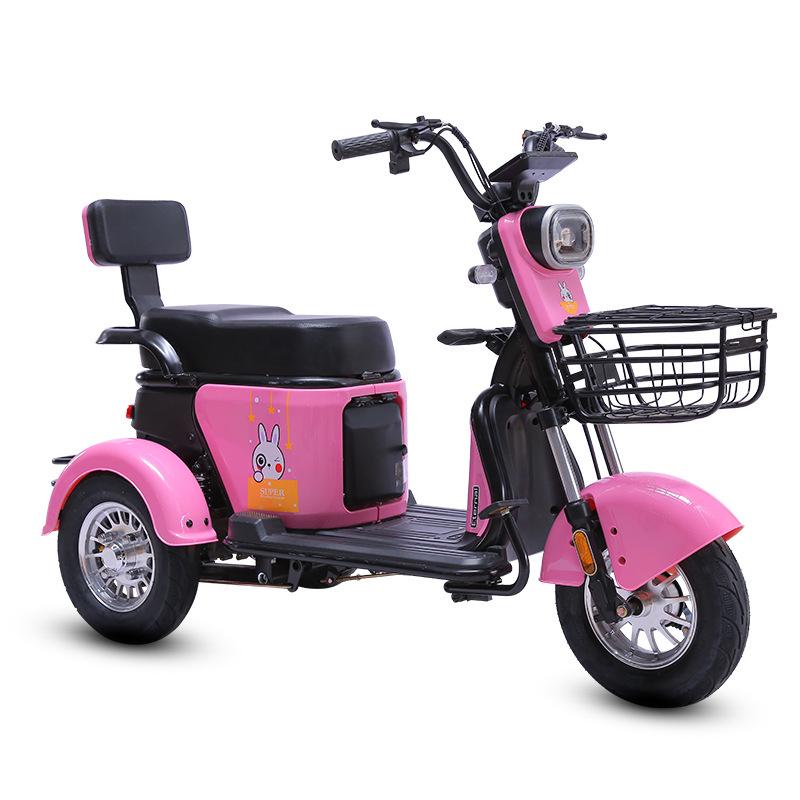 High Capacity 600 Jin Customizable Color Household Electric Passenger Tricycle for Commuting