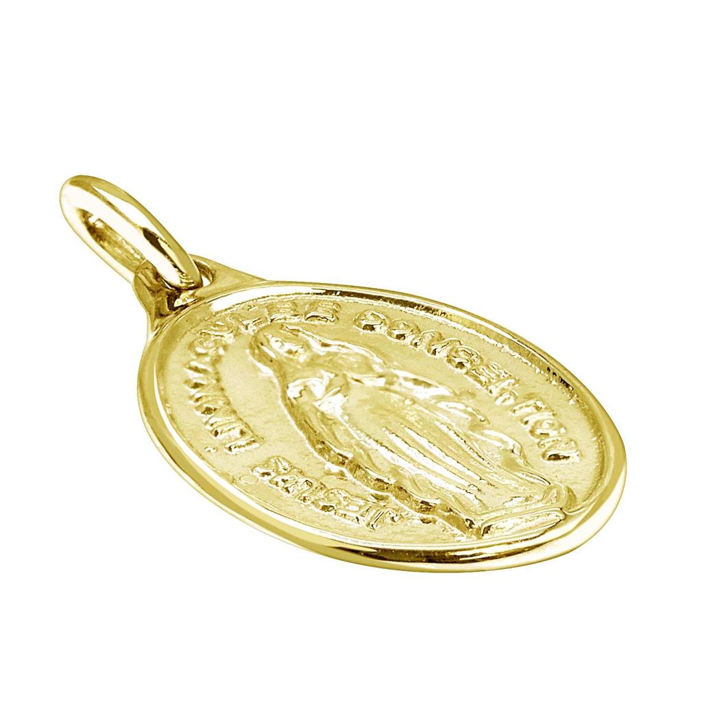 Ожерелье с подвеской в виде монеты Мария Мотив Овал K18 18K Золото [Лара Кристи] lp71-0028-yg