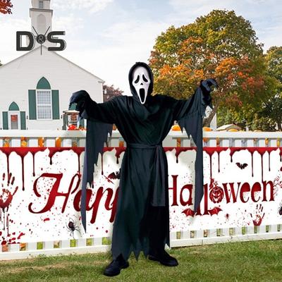 1 комплект, детский костюм на Хэллоуин, жуткий призрак, косплей, маска, перчатки, пояс, халат, карнавальный костюм для вечеринки, дом с привидениями, детский наряд