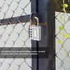 4-значный навесной замок с паролем и навесным замком для тренажерного зала(черный)