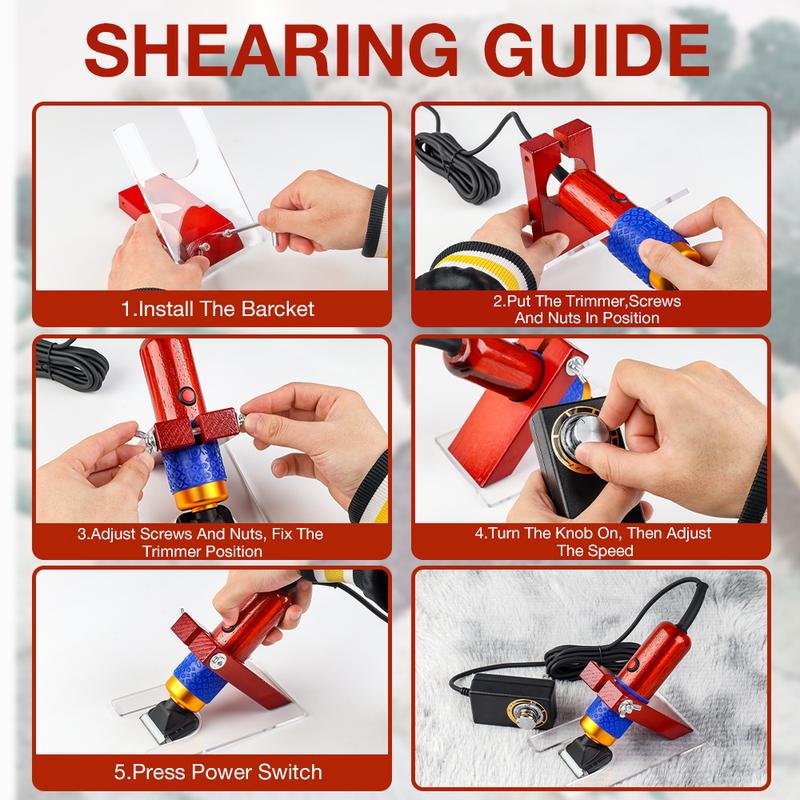 200W 110V-220V Electric Scissors, Carpet Trimmer, Animal Scissors, Tufted Electric Scissors, Home Pet Hair Clipper Set, Tools