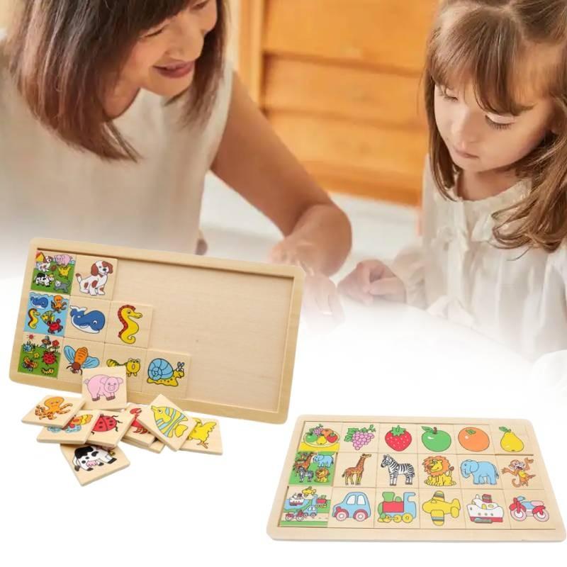 Early Education Puzzle Kids Animal Traffic Fruit Sorting Intelligence Board Game