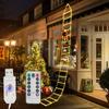 LED USB Plug Christmas Lights Christmas Decorative Ladder Light with Santa Claus 8 Flashing Modes for Holiday Wall Window Decor