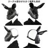 Heizi Steampunk Rabbit Mask Goggles Cosplay Halloween PU Leather Plague Mask Animal Mask Costume Party (Rabbit)