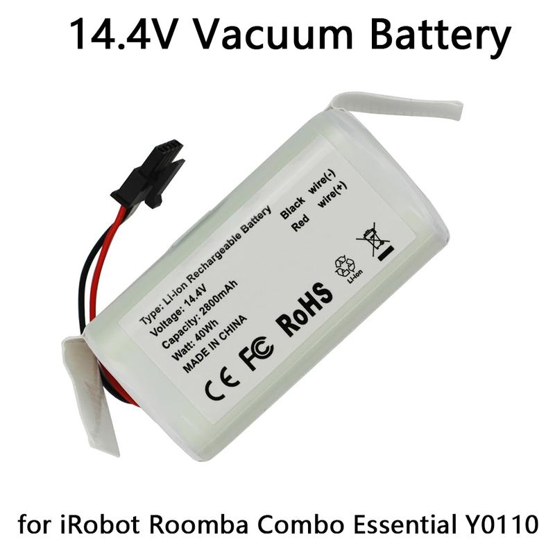 14,4 В 2800 мАч Запасная батарея для iRobot Roomba Combo Essential Y0110 Y011020 Y0140 Y011040 Y014020 Q011 Q0120 ABL-G
