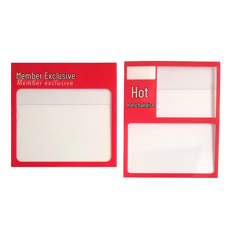 Прозрачный ПВХ рукав для полочных ценников для аптеки и магазина детских товаров