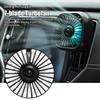 New Car Air Outlet Fan Usb Creative Dazzle Little Fan Car Light Small Fan Auto Cooling for Rear Seat of Automobile Accessories