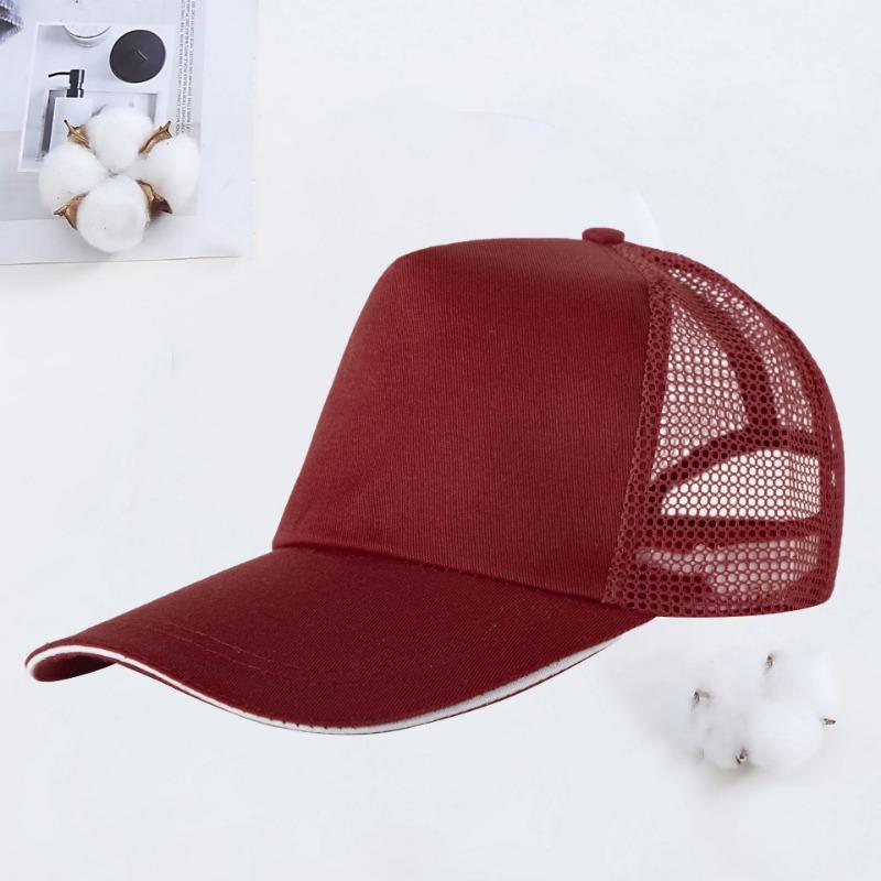 Volunteer Summer Breathable Baseball Mesh Cap Printing Travel Sun Hat Small Batch