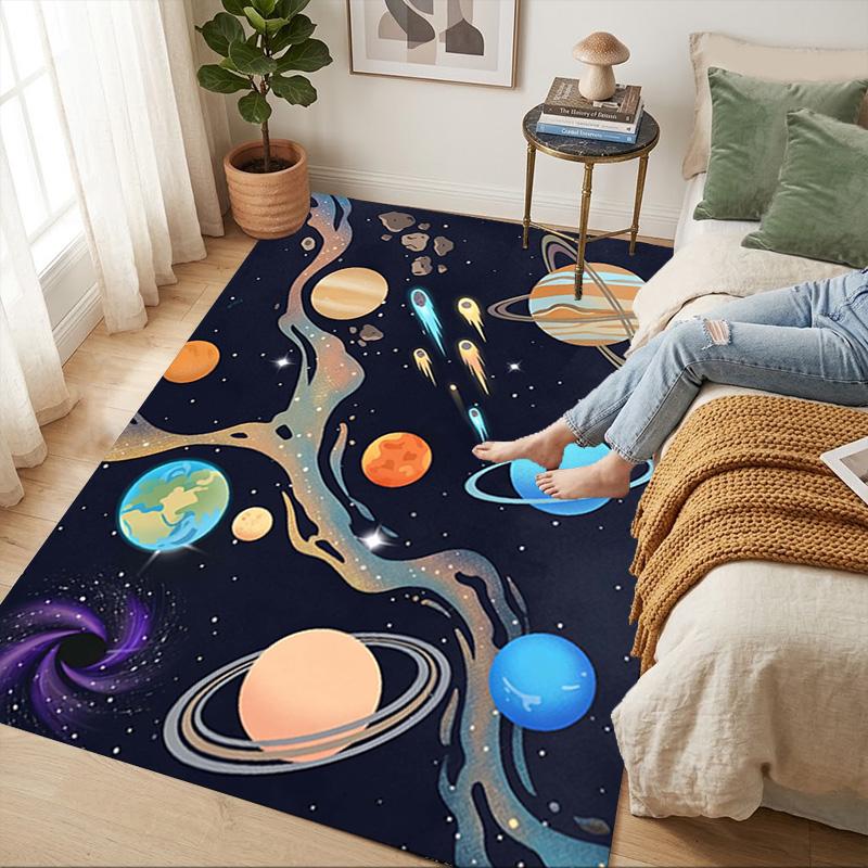 Space Journey Living Room Nonslip Area Rug Soft Carpet For Bedroom Game Playroom Sofa Office Home Decor Doormat Christmas Gift C929587