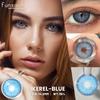 FUNSACHY 2pcs Colored Contact Lenses for Eyes Brown Color Makeup Contacts Lens Fashion Beautiful Cosmetic Gray Pupil Yearly Use