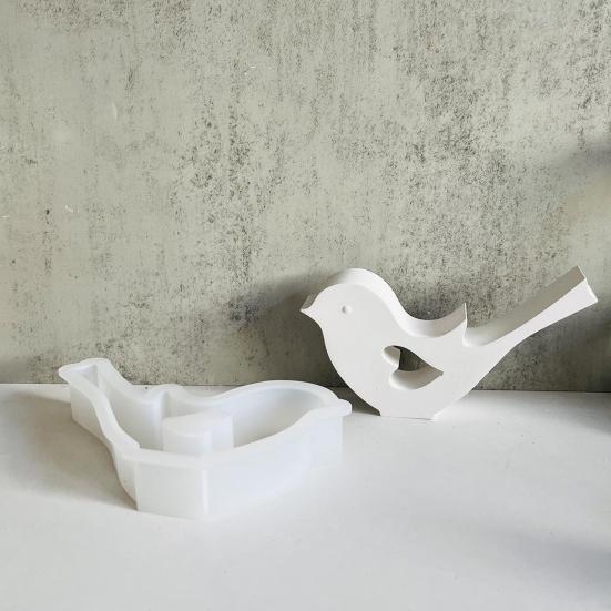 Силиконовая форма для птиц для литья, моющаяся силиконовая форма для свечей, тортов для эпоксидного воска, гипса, мыла