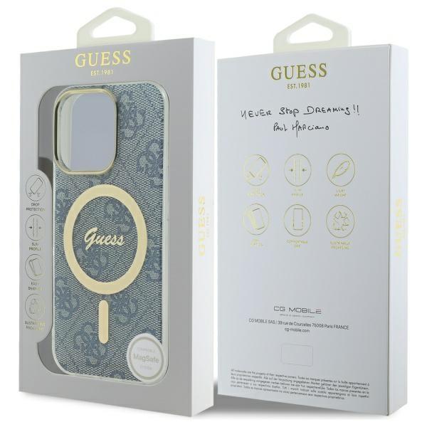 Guess Guhmp16Lh4Stb Iphone 16 Pro6.3 Niebieski/Blue Hardcase Iml 4G Magsafe