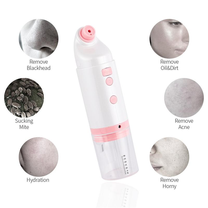 Kinsei Beauty Маленький пузырьковый аппарат для удаления угрей, электрический экстрактор прыщей, очиститель пор, вакуумный аппарат для глубокого очищения лица, красота