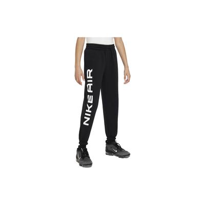 Спортивные штаны Air Club Fleece Logo Print Cuffed Knit, детские штаны, черный цвет FD2957-010