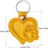 Multiple Colors Pet Hair Memorial Keychain Mini Pet Hair Storage Bag  Memorial Gift