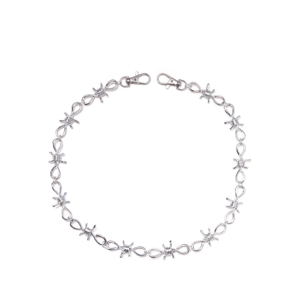 Punk Fashion Metal Waist Chain With Spikes For Adults Casual Hip Hop Wear