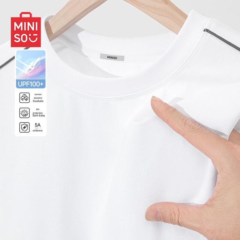 MINISO Мужская спортивная футболка с коротким рукавом