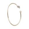 Женский хрустальный браслет Открытый позолоченный браслет-бангл «Любовь» для праздничной вечеринки