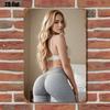Ретро Металлическая жестяная табличка 8x12 дюймов Pin-up Настенное искусство Винтажный домашний декор Мужская берлога