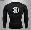 Long Sleeve Z Goku Anime Men Running T Shirt Quick DryTraining Compression T-Shirts Gym Jogging Shirt Yoga Sweatshirt Rashguard