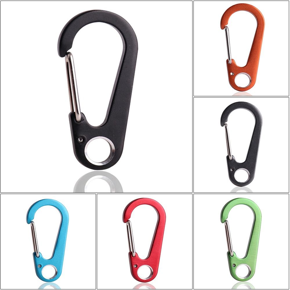 Веревка Многофункциональный D-образный карабин Пружинная быстроразъемная пряжка Подвесная пряжка Брелок из нержавеющей стали