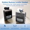K89/K75 Lavalier Business Bluetooth 5.4 беспроводная гарнитура разговор/музыка 20H ЖК-цифровой дисплей HIFI наушники с микрофоном шумоподавление