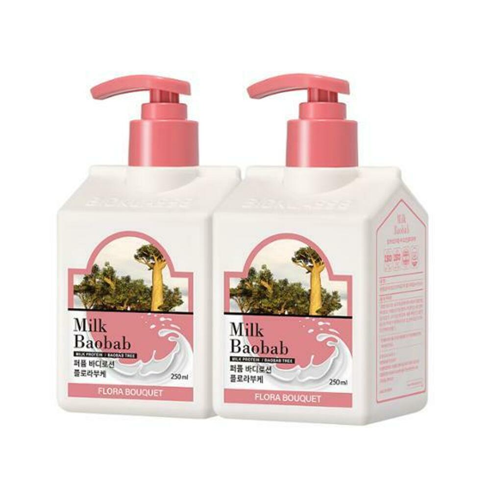 Milk Baobab Парфюмированный лосьон для тела #Flora Bouquet 250мл*2шт. Специальный набор