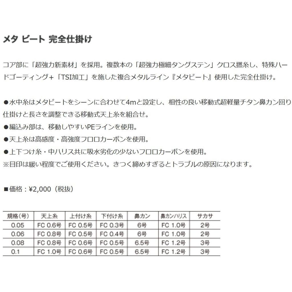 Hokuetsu Industries Metabeat Готовая оснастка 0.06