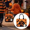 Non-woven Felt Tote Halloween Trick or Treat Bag, Goodie Bag with Pumpkin Ghost Patches, Child-friendly Large Candy for Kids, Party Favor,