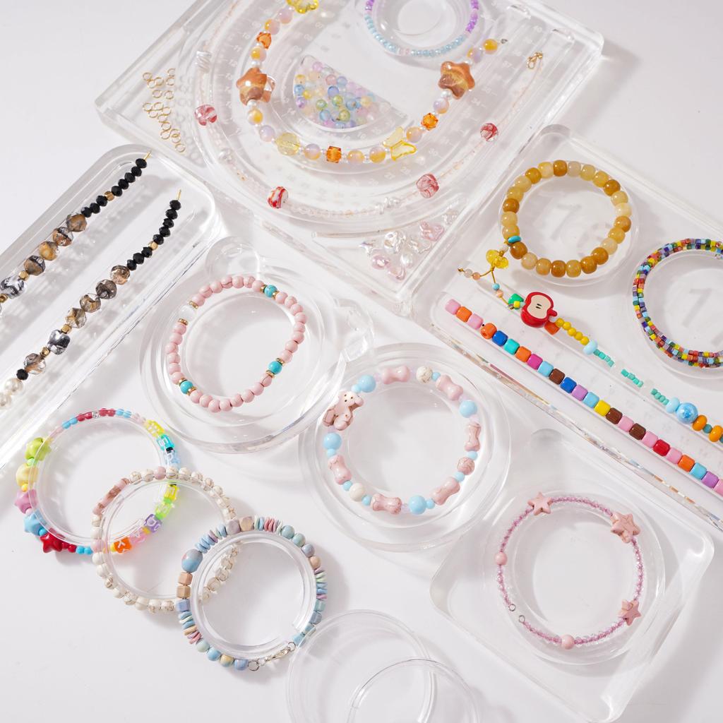 Transparent Acrylic Prop Display U-shape Bear Tool Long Bead Plate Prop