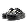 Crocs EVA Puffs Noble Detachable Hole Shoes Unisex Black